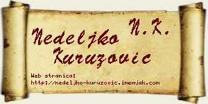 Nedeljko Kuruzović vizit kartica